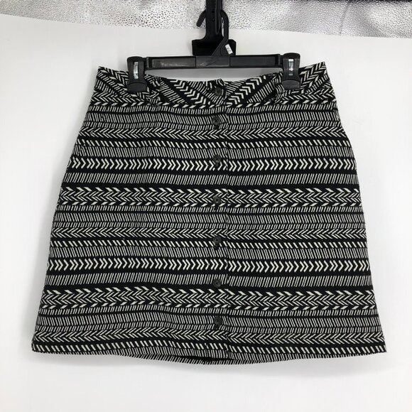 Anthropologie-Maeve Fieldnotes Button Front Mini Skirt Size 12 - Picture 15 of 16